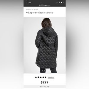 Athletica Whisper Featherless Parka